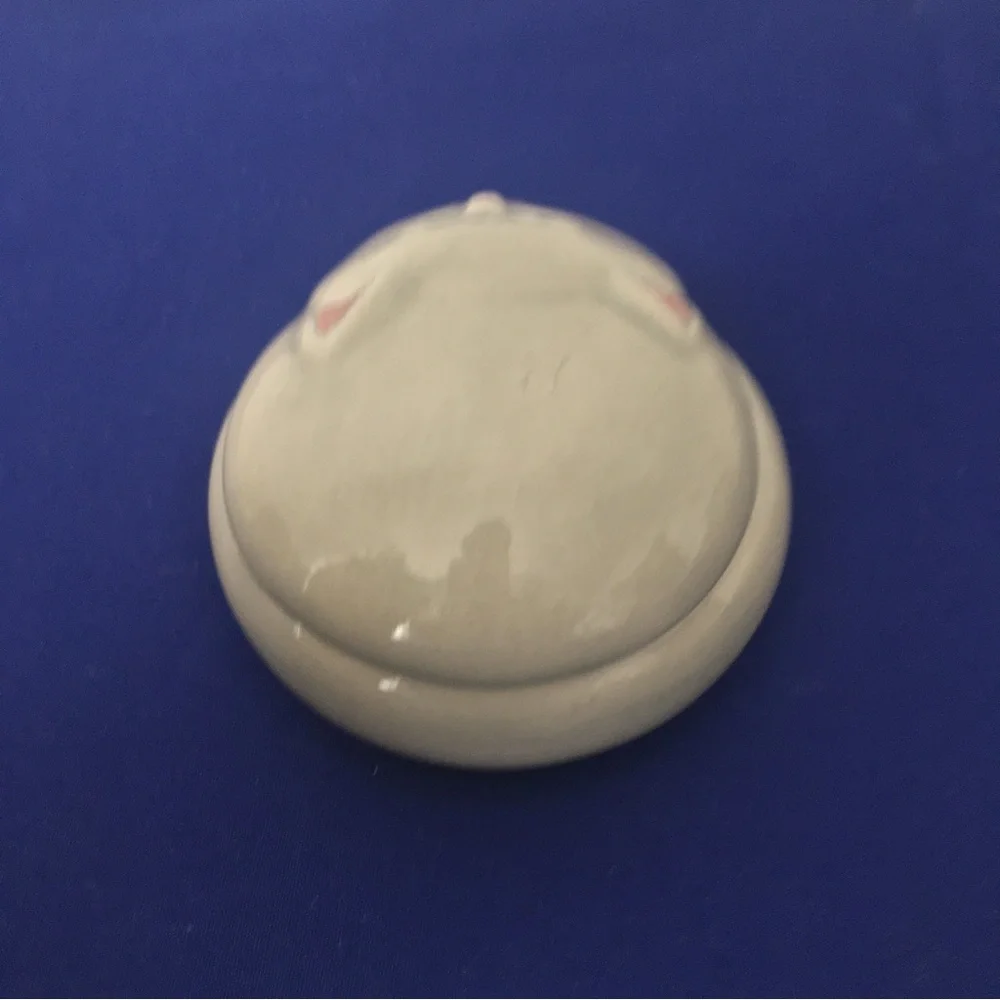 Vintage Handmade Ceramic Cat Jewelry Dish